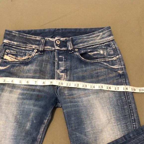 DIESEL Industry boot cut distressed Jeans button fly sz 26 - Picture 12 of 16